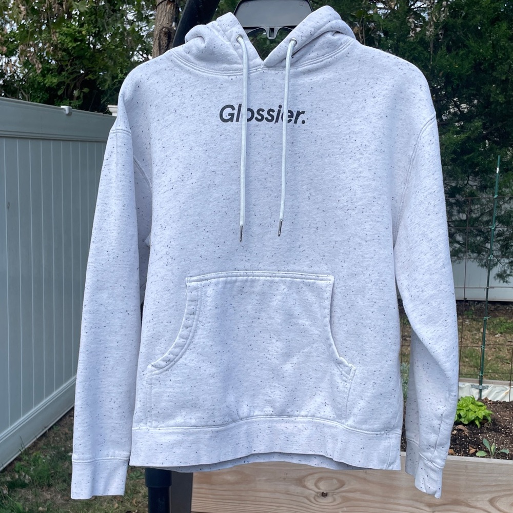Glossier Hoodie in Terrazzo Speckled Grey